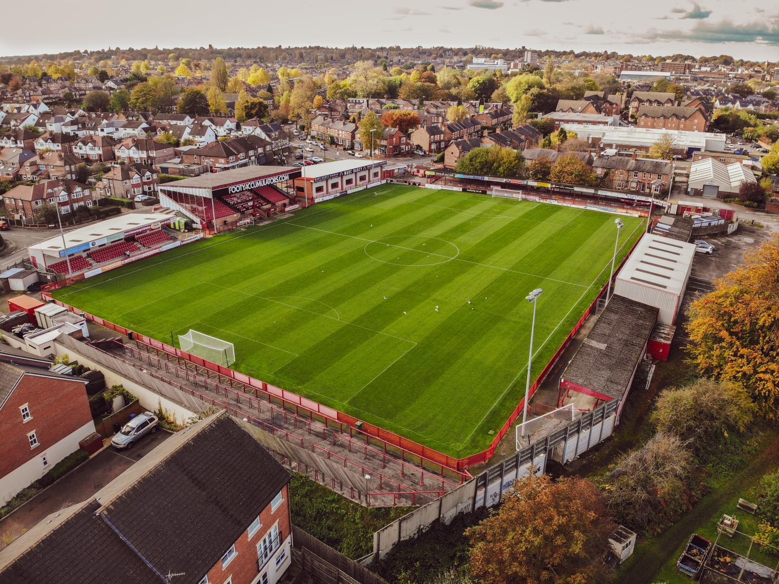 Altrincham Moss Lane Stadium Framed High Quality Football 