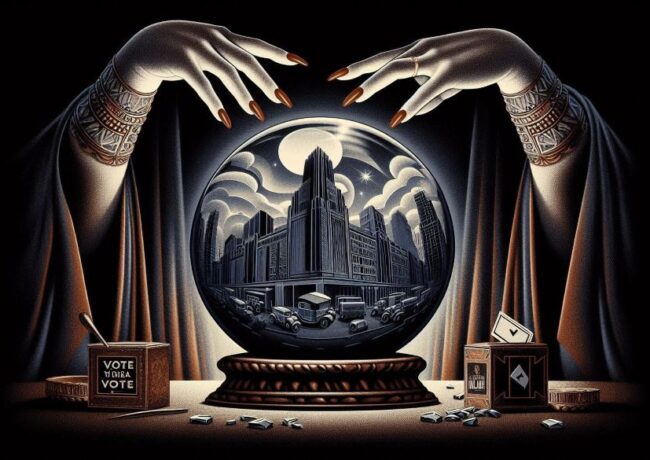 lookahead story p AI image generated by Microsoft designer