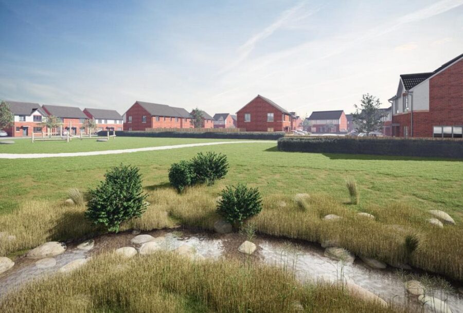 247 Homes In Helsby 2, Lane End Development Construction, P Planning