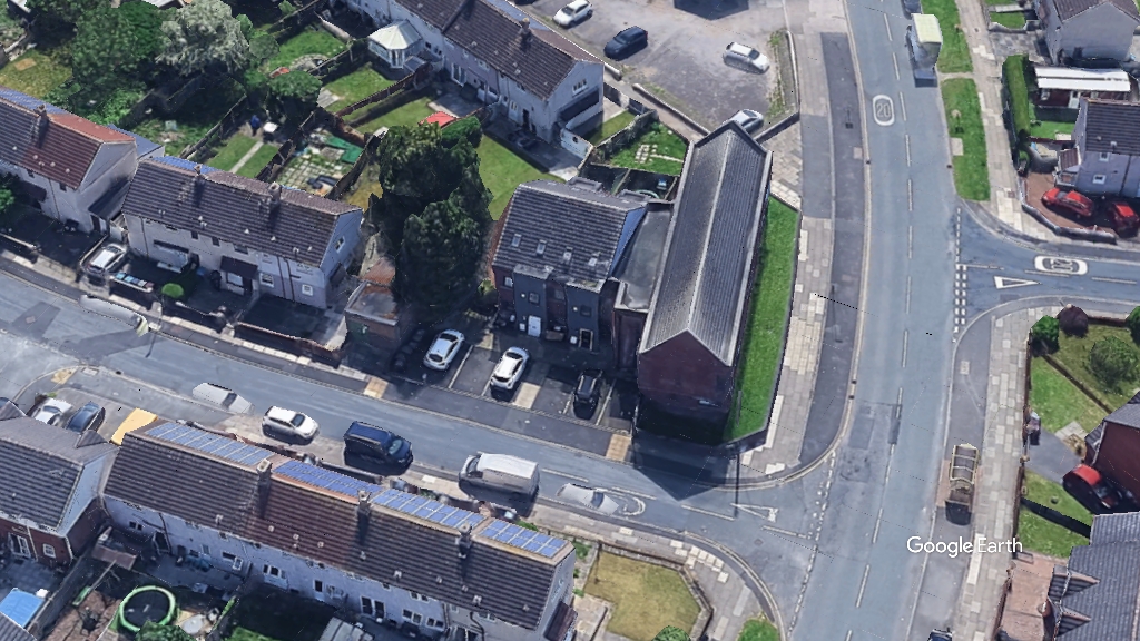 Thursby Crescent, Caro Estates, c Google Earth