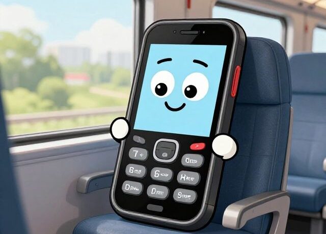 AI Phone on a train, p Deep AI