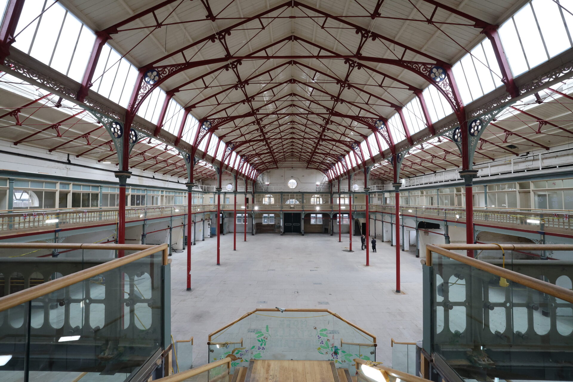 Accrington market hall interior, Krol Corlett, p via Merrion Strategy
