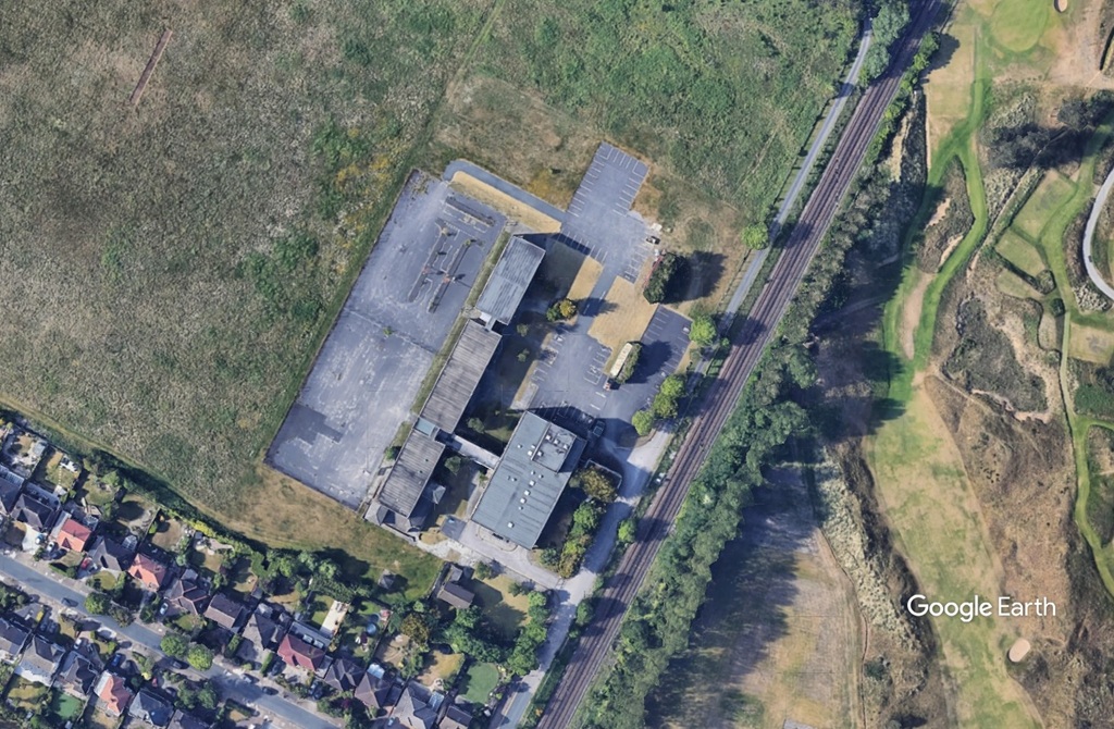 Ainsdale Hope school site, Sefton, c Google Earth