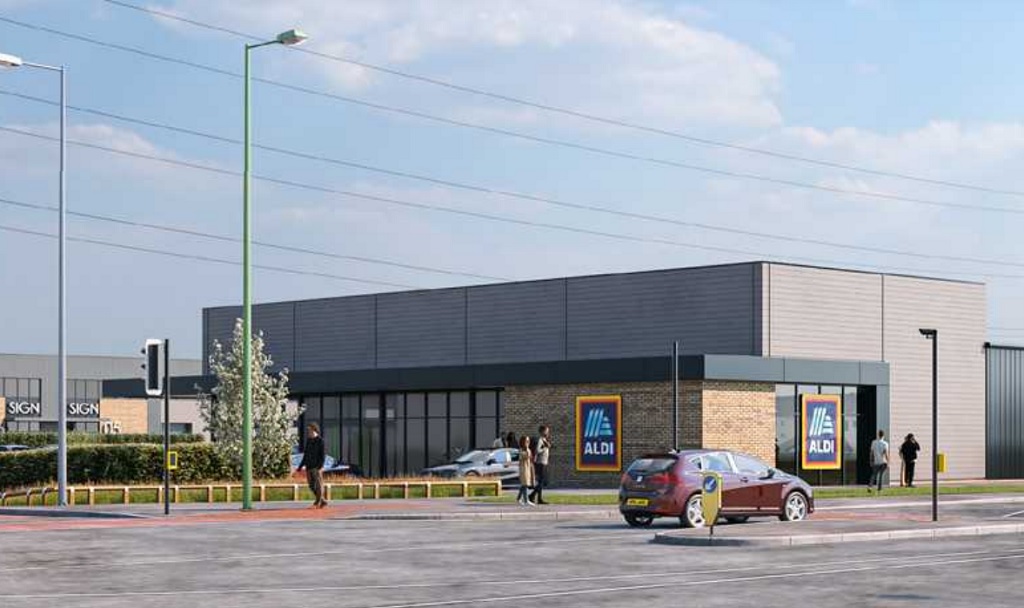 Aldi at Hattersley, Maple Grove Developments and Onward Homes, p planning