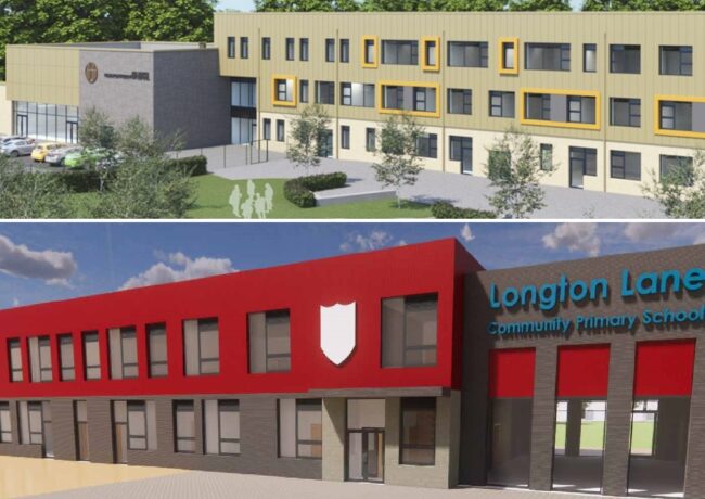 All Saints and Longton Lane schools, DfE, p planning