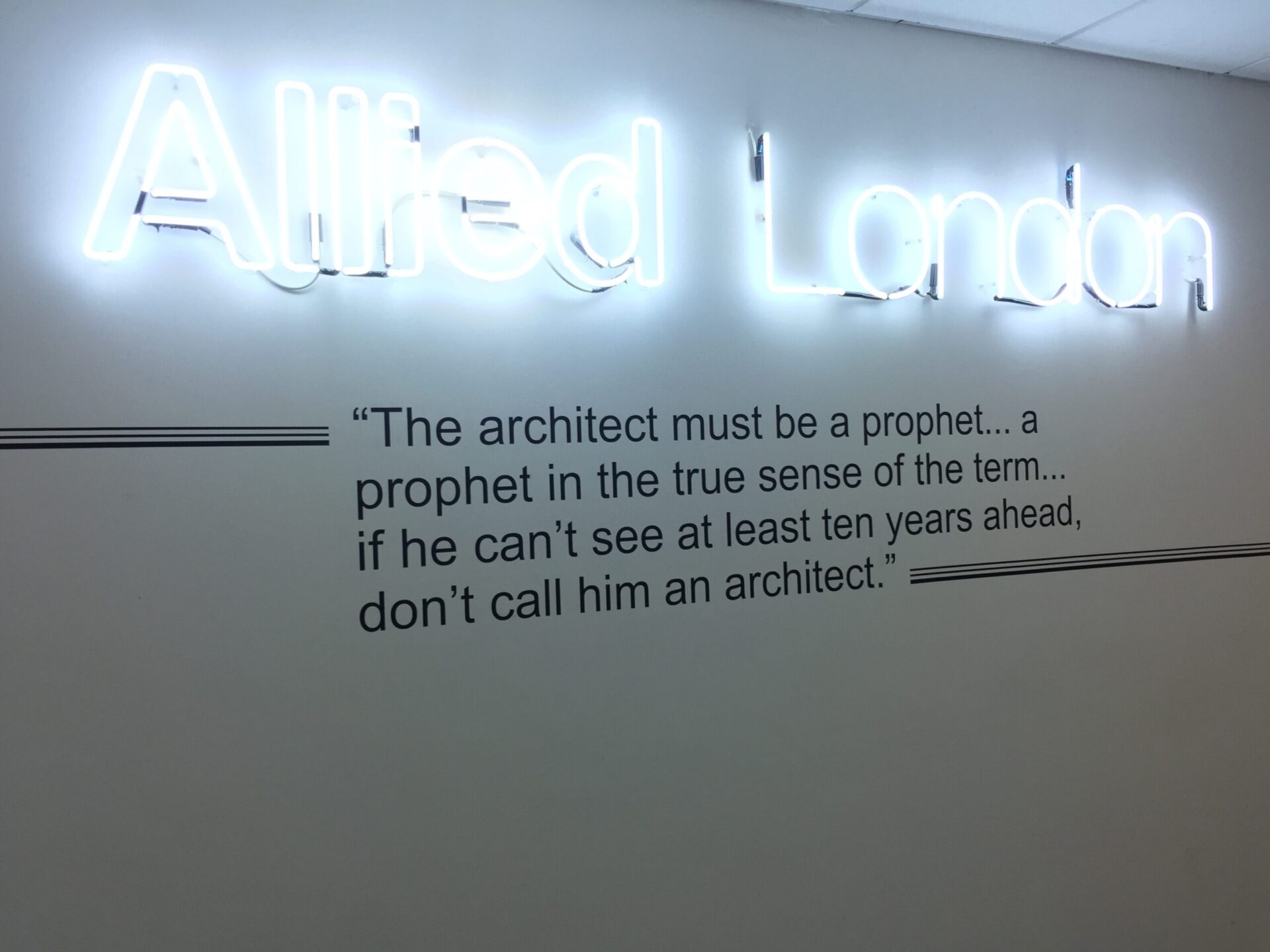 Allied Spinningfields Architect Quote