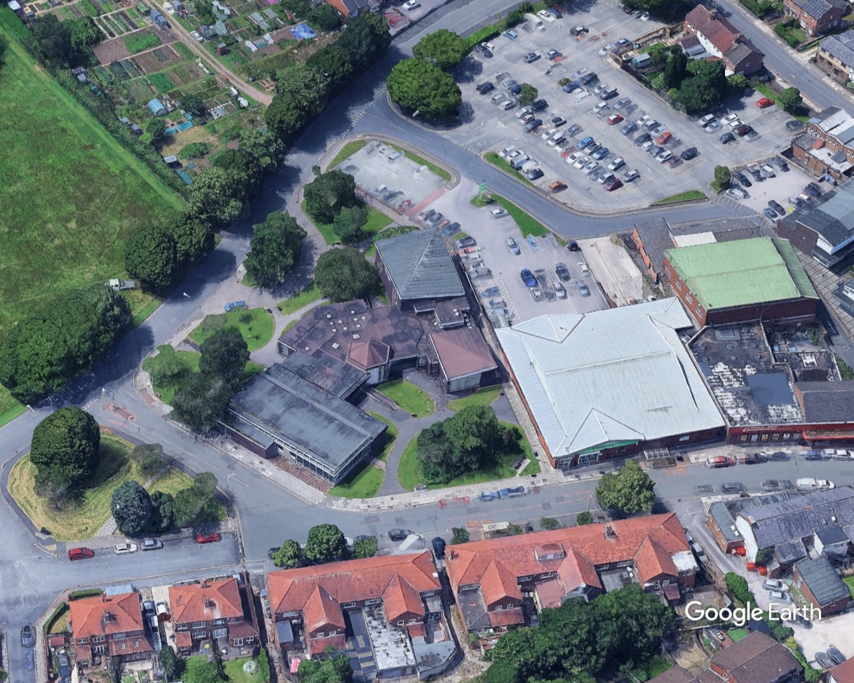 Allport Lane retirement home, McCarthy Stone, c Google Earth