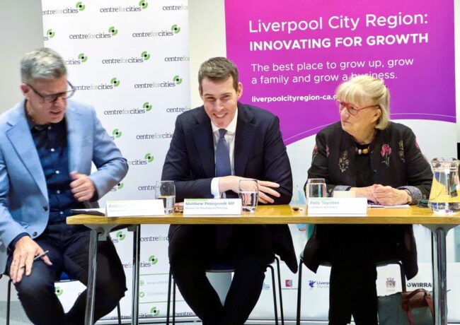 Andrew Carter, Matthew Pennycook, Polly Toynbee, Centre for Cities, MHCLG, Guardian, c PNW
