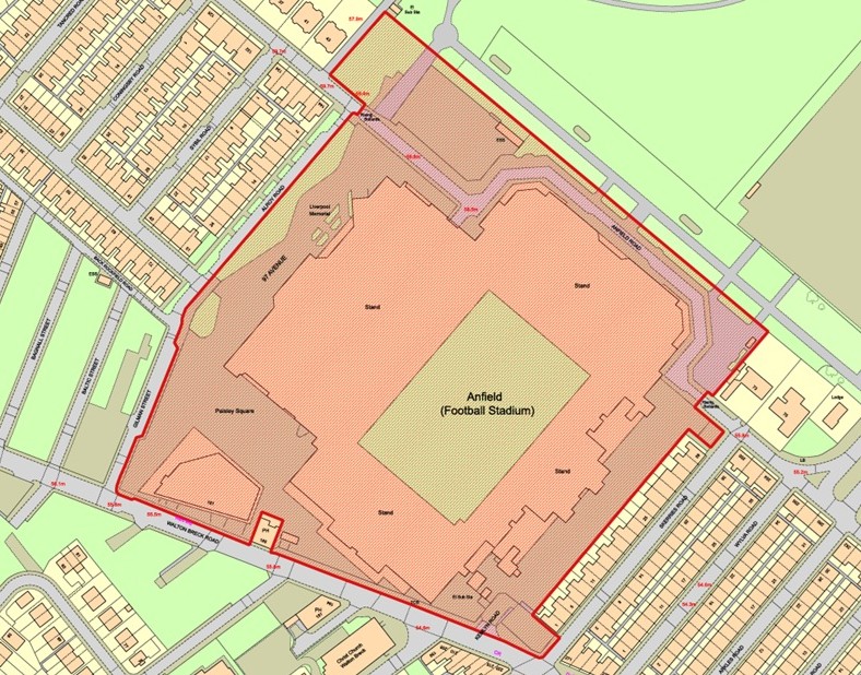 Anfield site plan, p planning docs