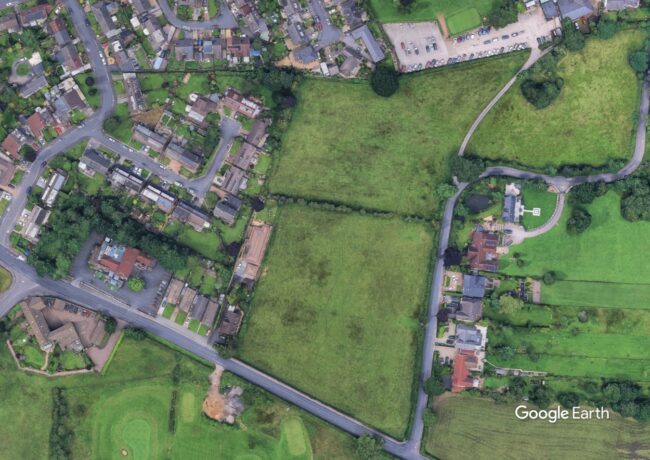 Arthur Lane Consultation, Rowland Homes, c Google Earth