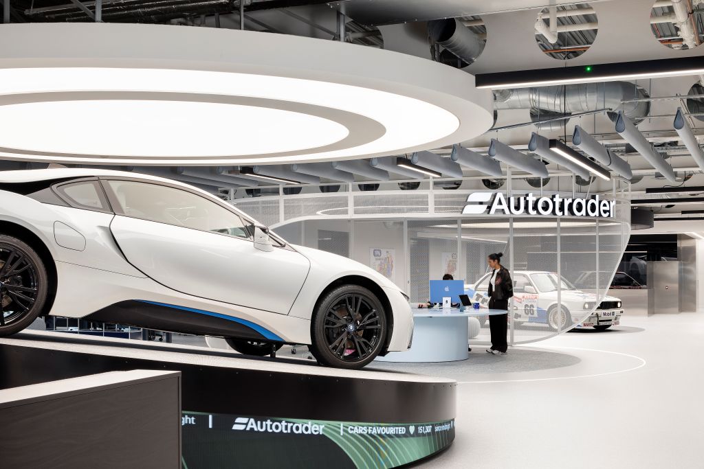 Autotrader Manchester fit out by Oktra, Autotrader, p Words and Pixels ()
