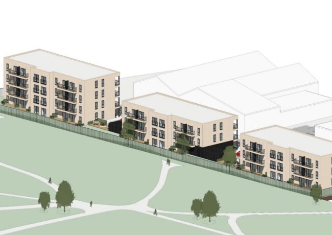 Back Belmont Road apartments, Harrison Dairies owners, p planning