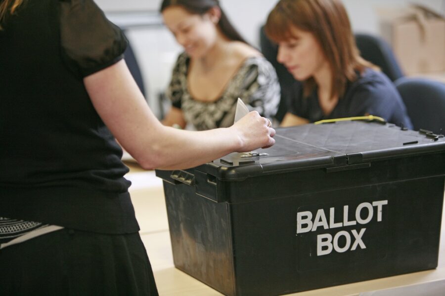 Ballott Box General Election Polling Station