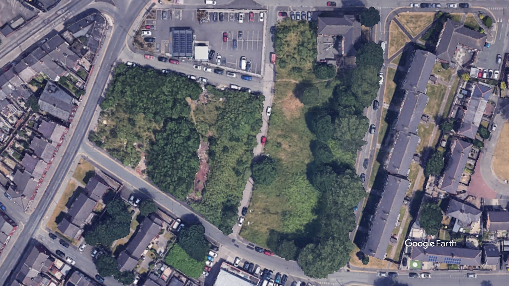 Banner Street, St Helens, c Google Earth