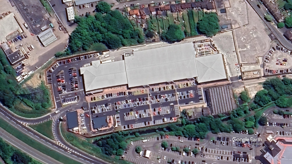 Barracks Mill, Cedar Invest, c Google Earth snapshot