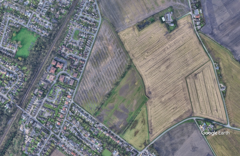 Black Moss Lane Aughton c GoogleEarth
