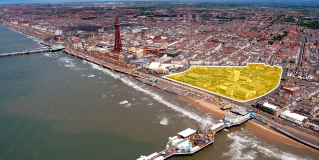 Blackpool Central Aerial Shot