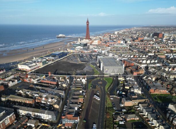 Blackpool Central Site Boundary Aerial Shot March