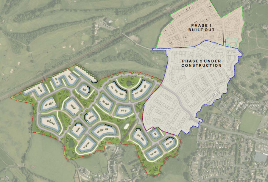 Bowlands Hey masterplan layout Bellway p planning