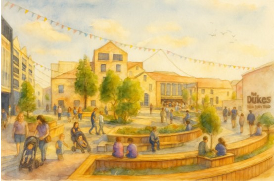 Brewery Lane, Lancaster – Artist’s impression c LRW