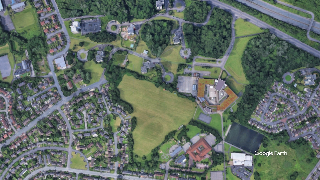 Broadmoss, LGAH, c Google Earth snapshot