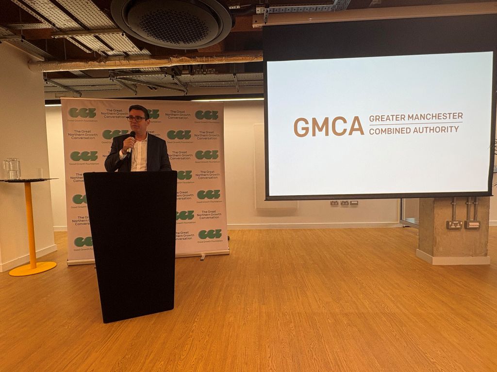 Burnham at Good Growth presser, c PNW