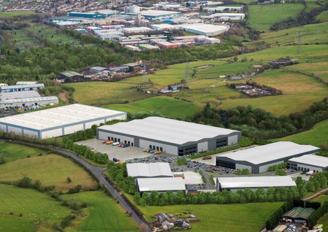 Burnley Bridge aerial Eshton Group p TWA Marketing