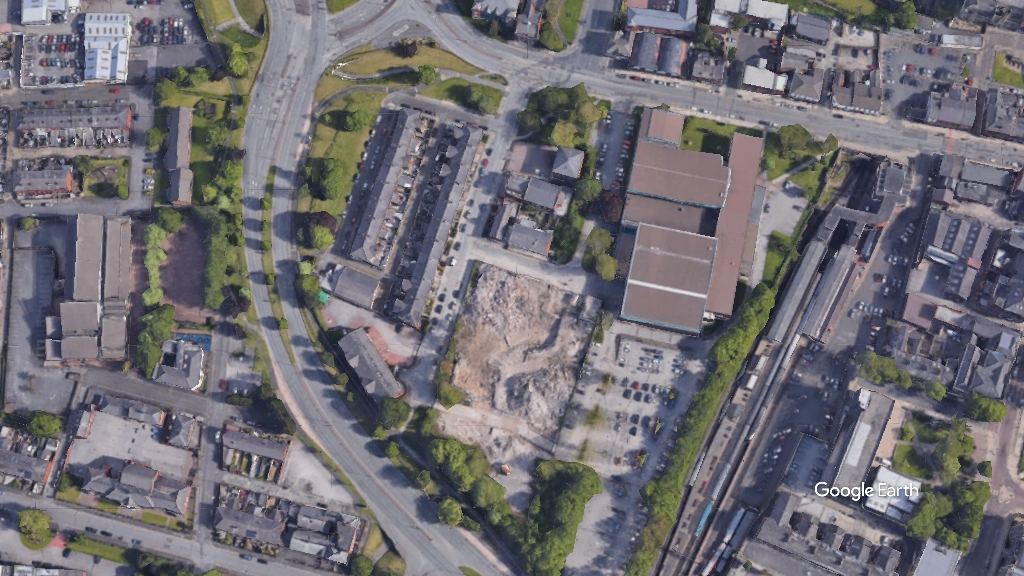 Bury Police HQ, Exemplar Healthcare, p.Google Earth snapshot