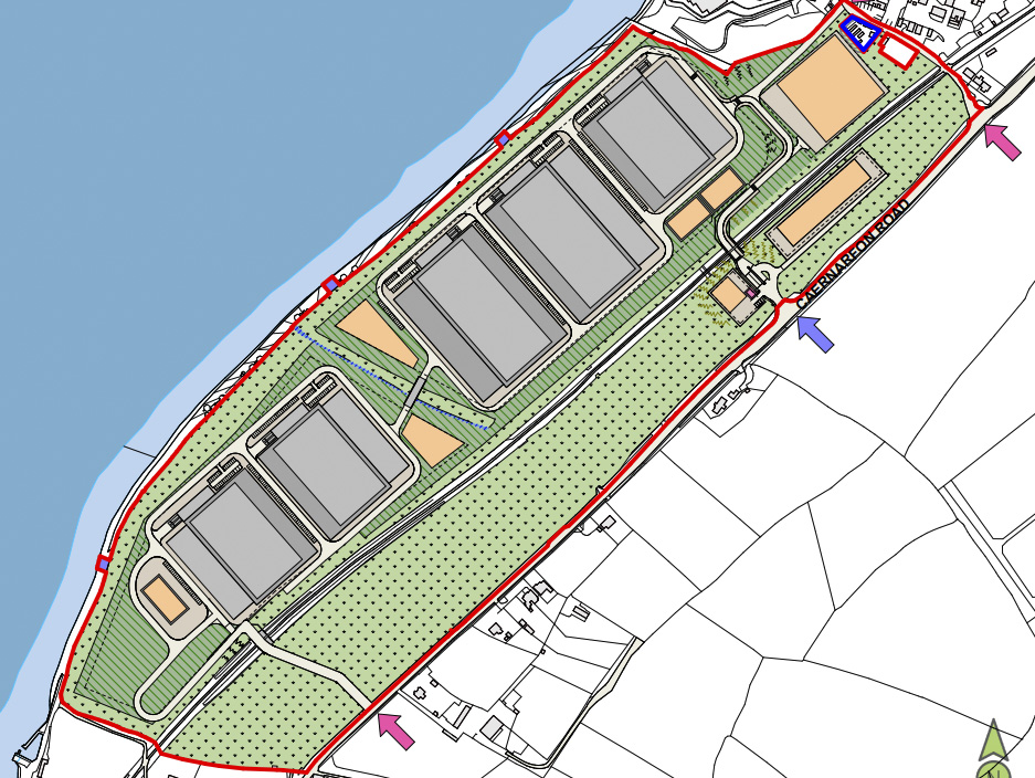 Caernarfon data centre, Gwelyfenai, p planning
