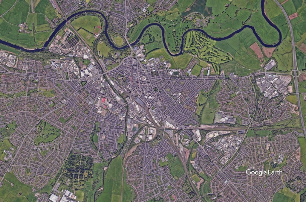Carlisle aerial c Google Earth