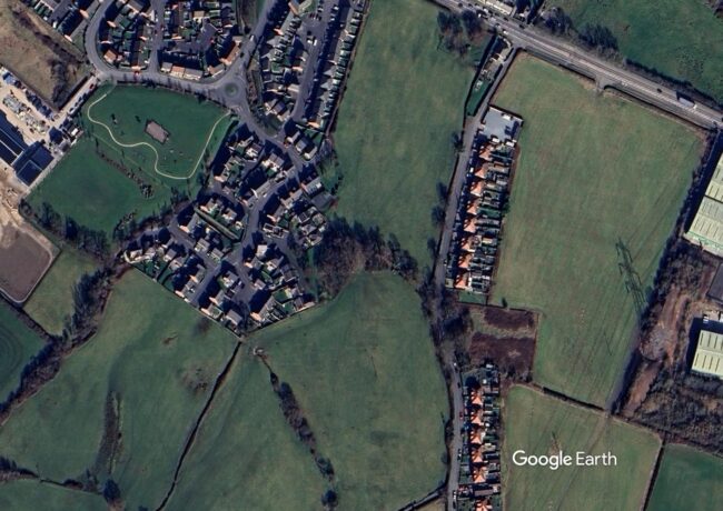 Castle Green, Oakenholt, c Google Earth