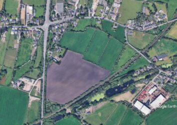 Chain House Lane, Homes England, c Google Earth snapshot