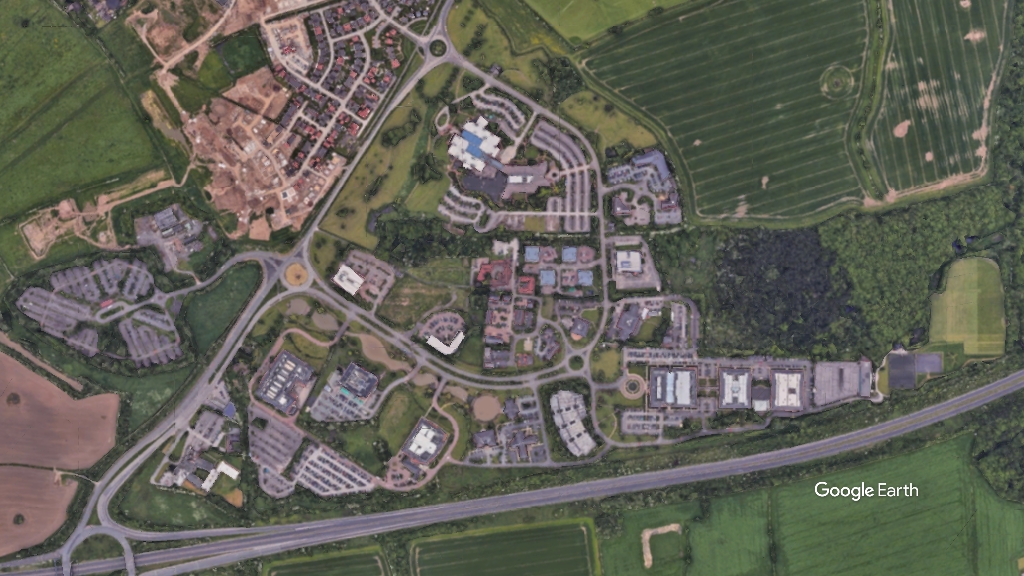 Chester Business Park, c Google Earth snapshot