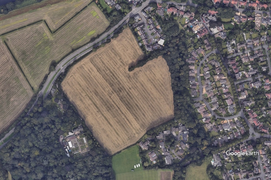 Chester Road housing Warrington BDW c Google Earth