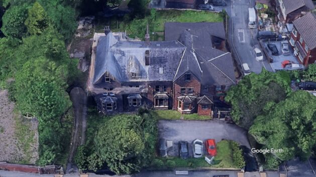Chestnut care home, Binas Yisachar, c Google Earth snapshot