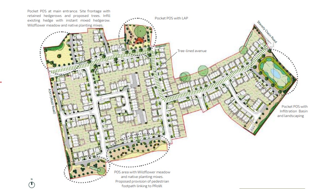 Circus Fields phase one, Castle Green Homes, p via planning documents