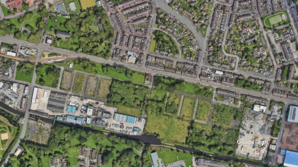 Clayton Canalside, MCC, c Google Earth snapshot