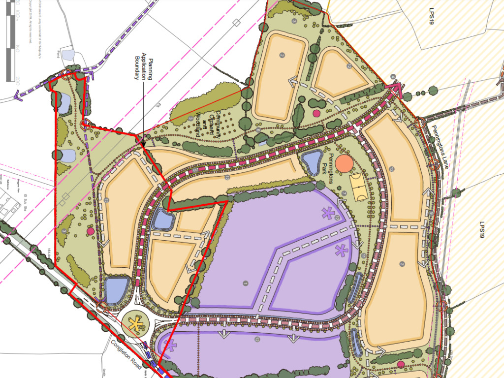 Congleton Road, Redrow and Jones Homes, p planning documents