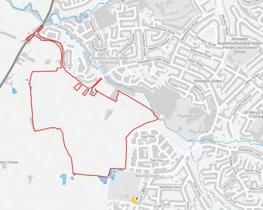 Crewe West , Harworth Estates, p via planning documents