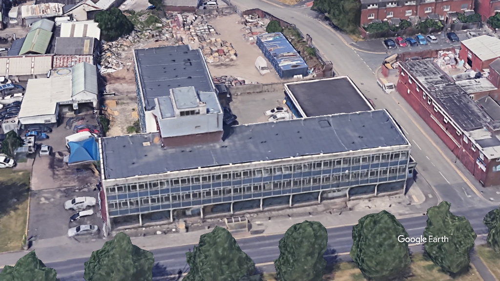 Crown Buildings, HJ Collection, c Google Earth snapshot