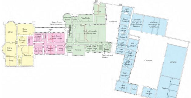 Cuerden Hall Ground Floor Plan