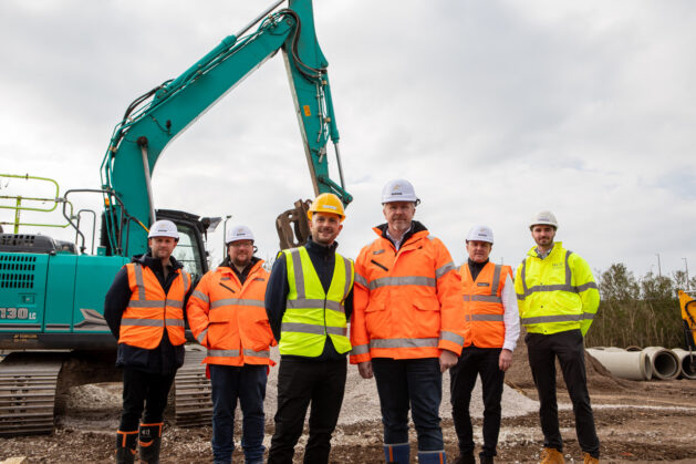 Wallasey Starship, P, Jayne Moore Media Dave Dargan, CEO and Co founder of Starship with team of directors and Richard O'Neill, Project Manager at Onward Homes