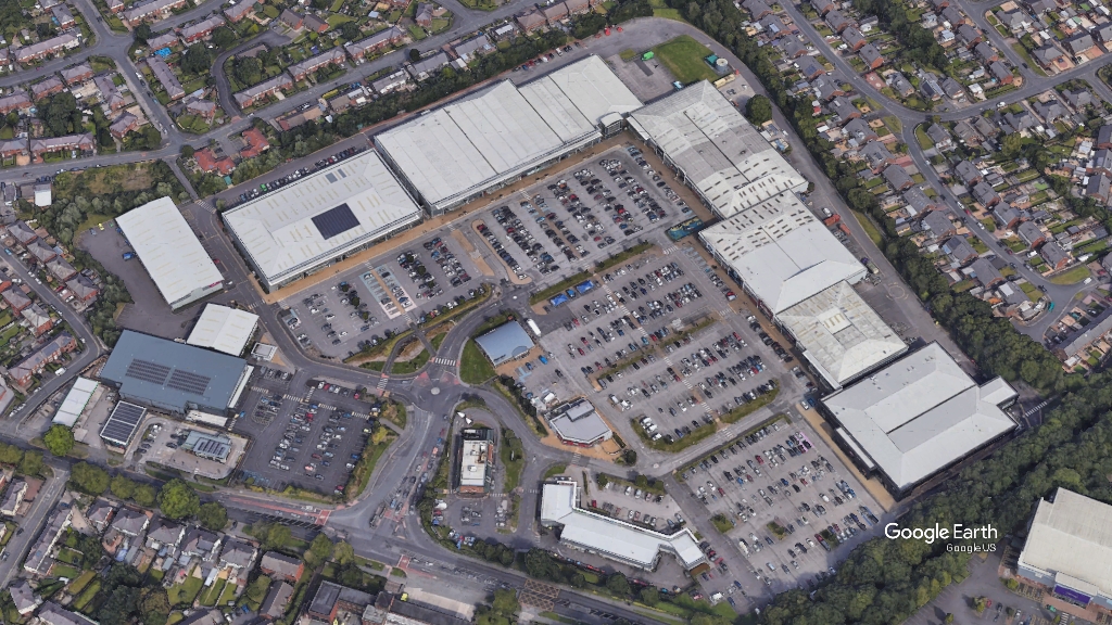 Deepdale Retail Park British Lane p.Google Earth snapshot
