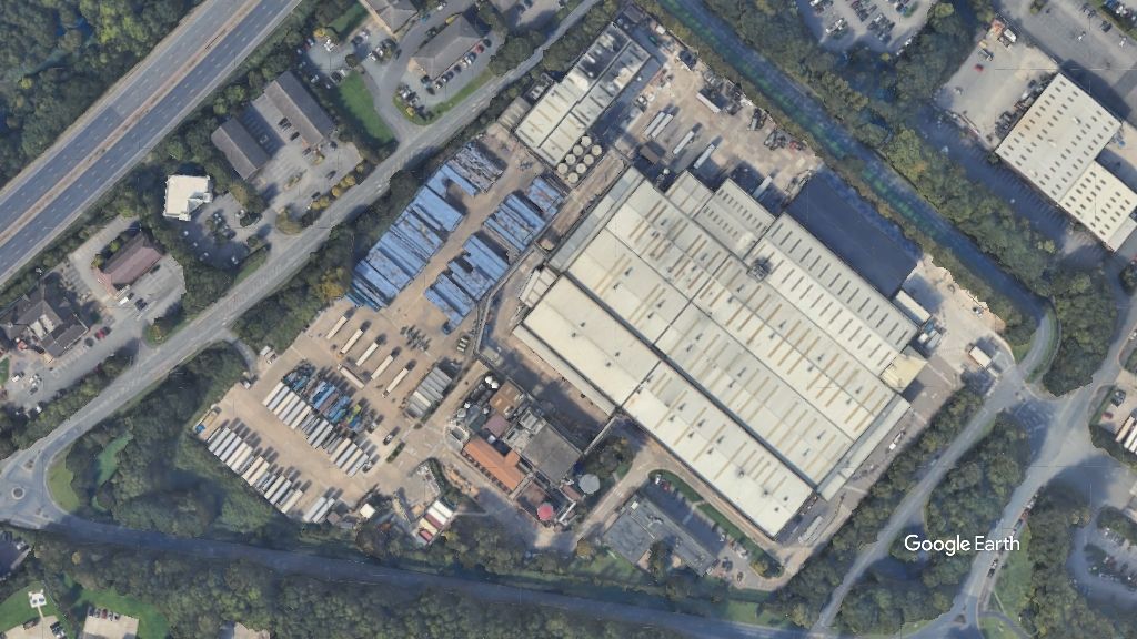 Diageo Murdishaw, Diageo, c Google Earth snapshot