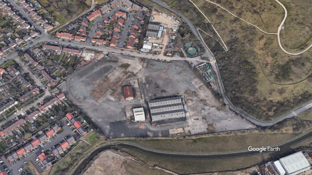 Dock Road North, Lovell, c Google Earth snapshot