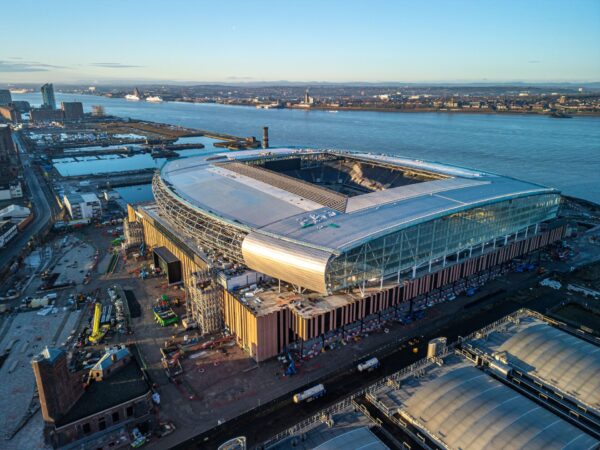 EFC Stadium foregound Central Docks background March courtesy of Peel Waters x