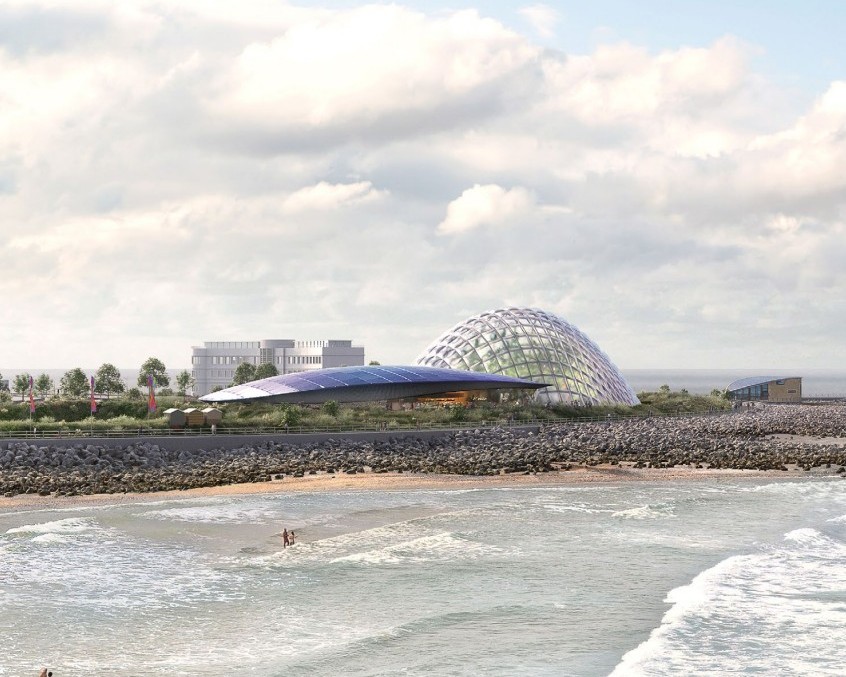 Eden Project Morecambe redesign , Lancaster CC, p via planning documents