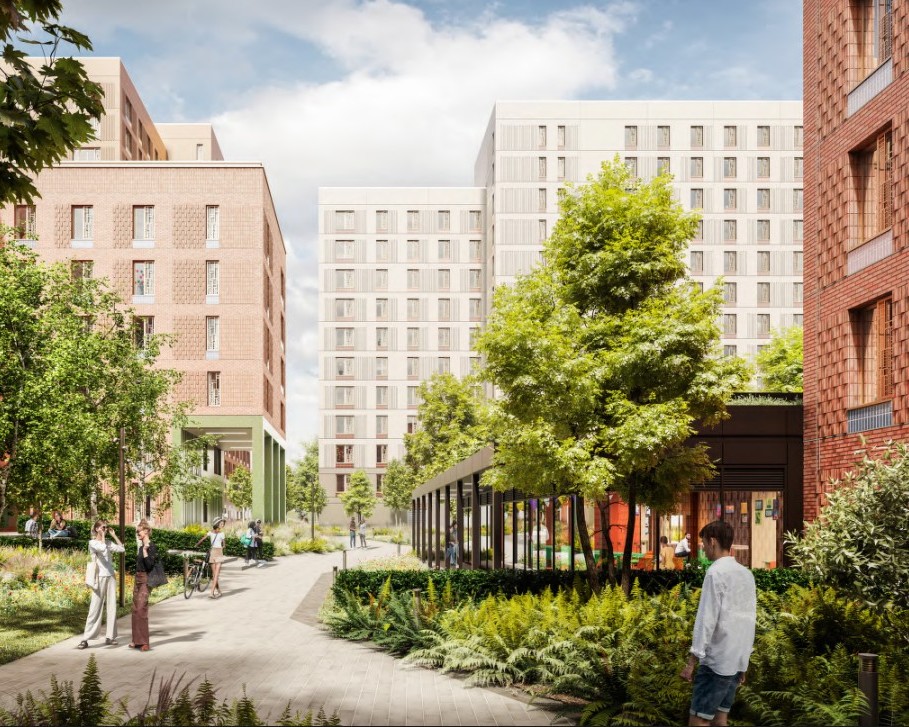 Fallowfied Campus redev, Viridis Living, p via planning documents
