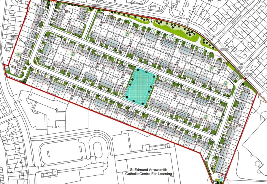 Former Glen Dimplex layout, Taylor Wimpey, p planning Former Glen Dimplex layout, Taylor Wimpey, p planning