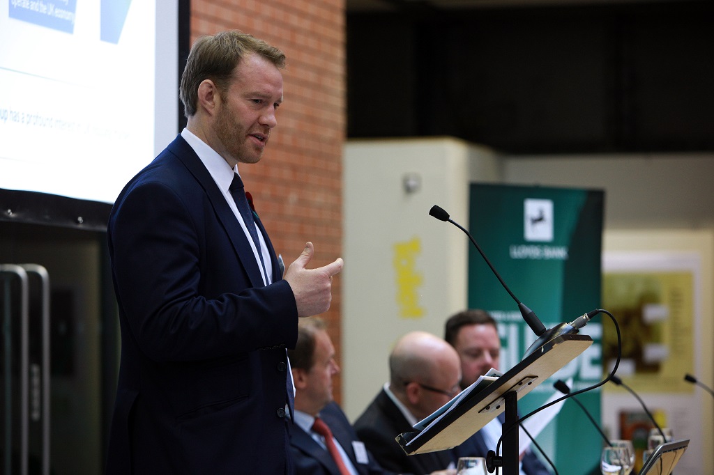 Glen Wilson of Lloyds Bank opens proceedings